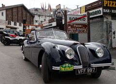 Südtirol/Lombardei: Jaguar XK 120 auf dem Stilfser Joch …