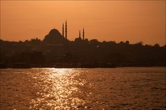 Süleymaniye-Moschee im Abendlicht [2]