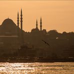 Süleymaniye-Moschee im Abendlicht