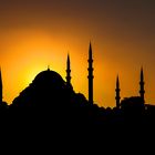 Süleymaniye-Moschee im Abendlicht [3]
