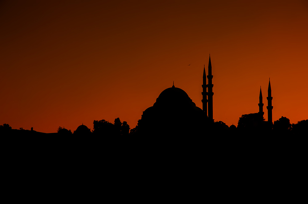 Süleymaniye-Moschee im Abendlicht [4]