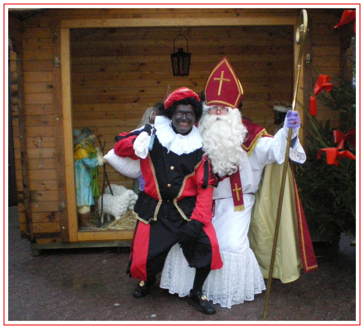 Sünnerklaas aus Holland zu Besuch in Norden, Ostfriesland