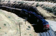 Sugar Beet Train der Southern Pacific at Tehachapi Area near Tunnel 2, CA