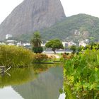 Sugar Loaf mountain after the long rain with reflection