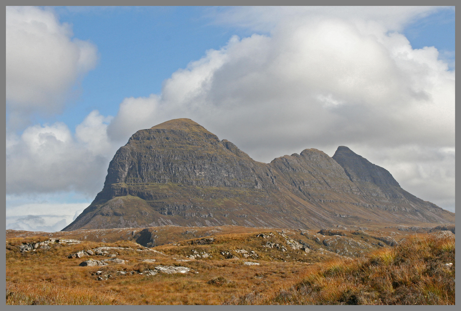 Suilven near the falls of Kirkaig