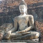 Sukhothai, Stupa with Buddha Statue