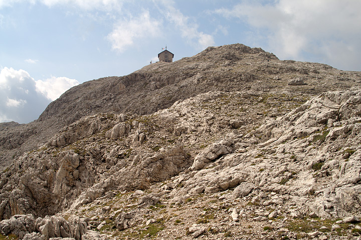 sul cocuzzolo della montagna