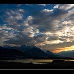 sul garda dopo il tramonto