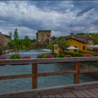 Sul Ponte di Borghetto sul Mincio.