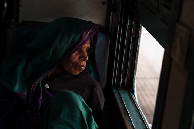 sul treno per Agra