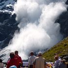 Sulden, Lawine an der Ortler Nordwand.