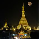 Sule Pagoda, luna piena,Yangon