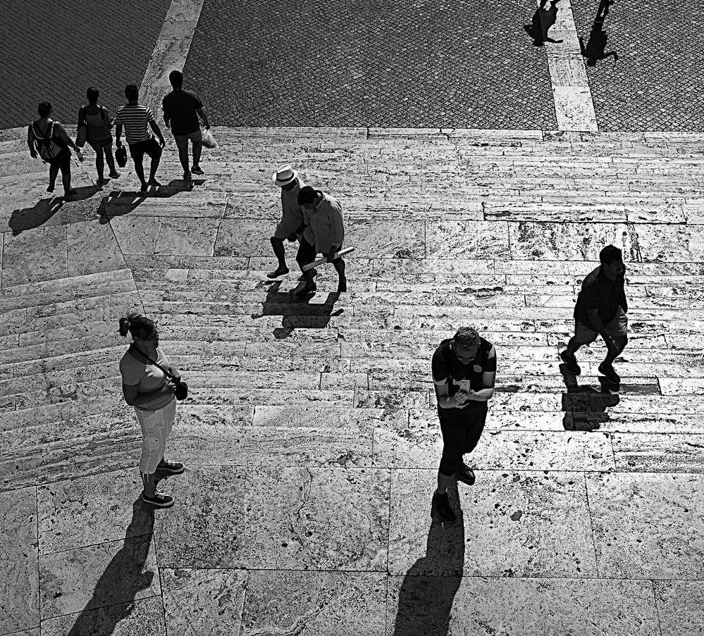 Sulla scalinata di Trinità dei Monti