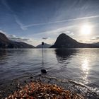 Sulla spiaggia di Lugano