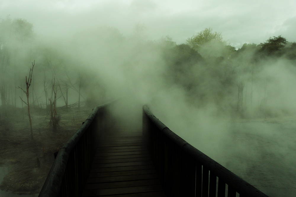 Sulphur lakes, Rotorua, New Zealand