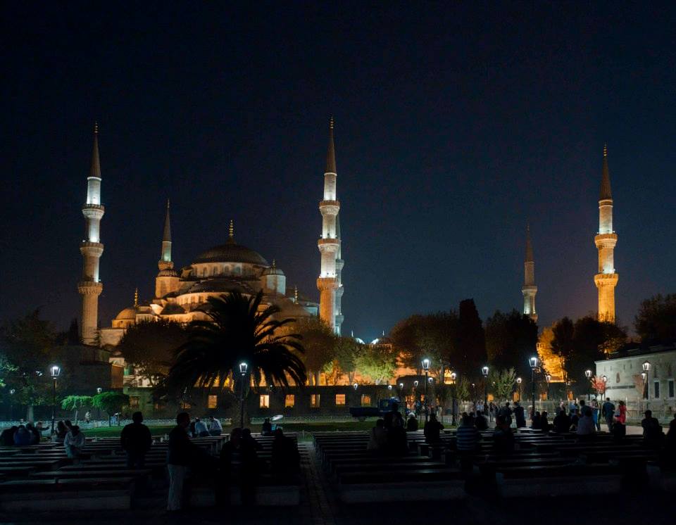 Sultan-Ahmed-Moschee, Istanbul zur blauen Stunde