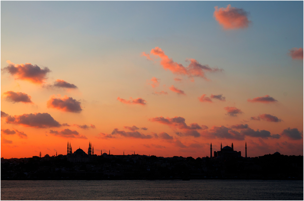 Sultan-Ahmed-Moschee und Hagia Sophia ...