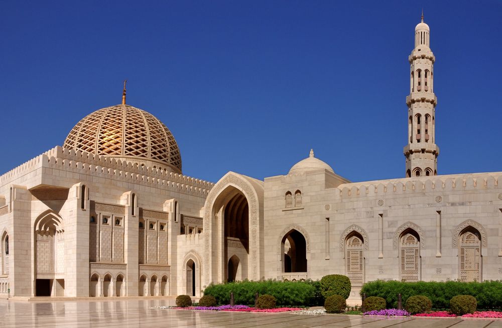 Sultan Qaboos Moschee in Muscat