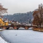 Sulz-Der Neckar ist zugefroren
