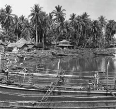 Sumatra, Sibolga, Fischersiedlung an der Westküste 1984