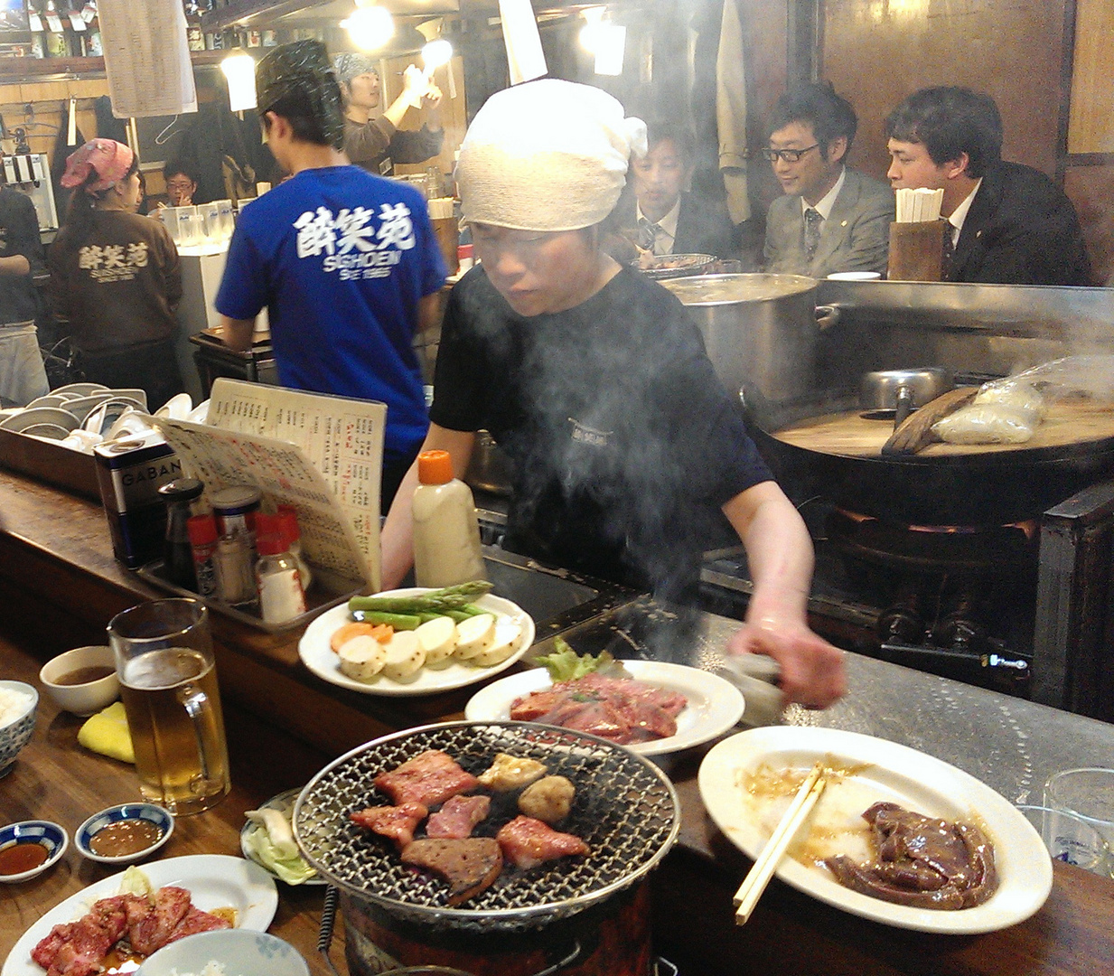 sumiyaki / Grillen auf Holzkohle japanisch