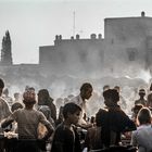 Summer 1973: The market Djemaa el Fna in Marrakech, Morocco