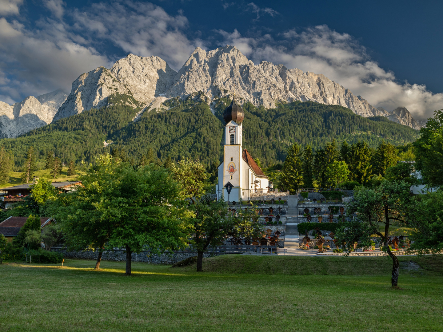 Summer evening in the Mountains 