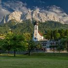 Summer evening in the Mountains 