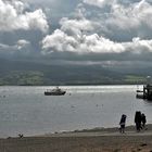 Summer in Wales - not exactly a good day for a swim