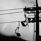 summer loneliness of the ski lift