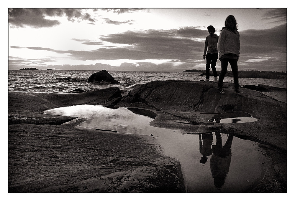 Summer night at Vänern, Lidköping, Sweden