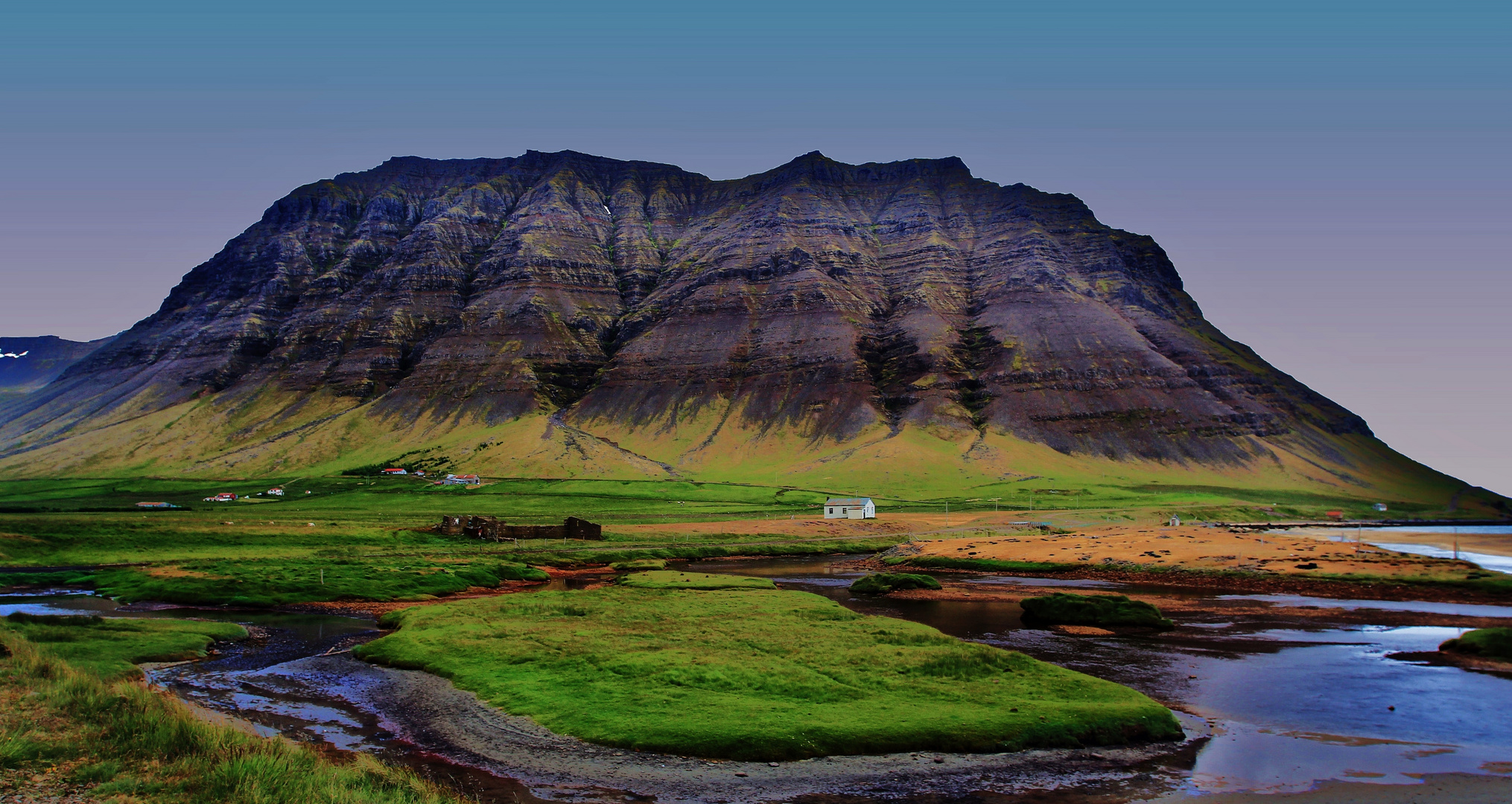 Summer night in Vestfirðir