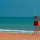 Summer on a solitary beach