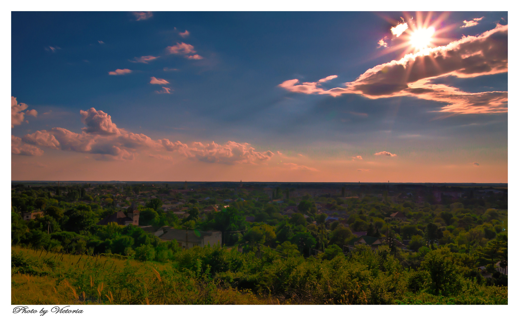 summer sun over Transcarpathia