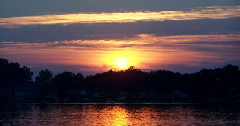 Summer Sunset over Adams Lake