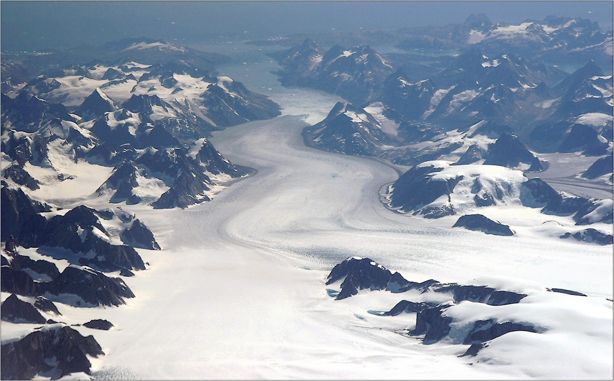 Summer view of south Greenland