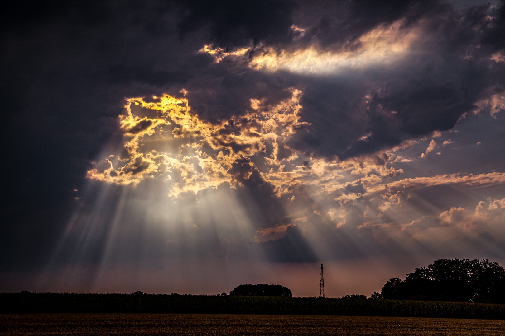 Sun Behind Clouds