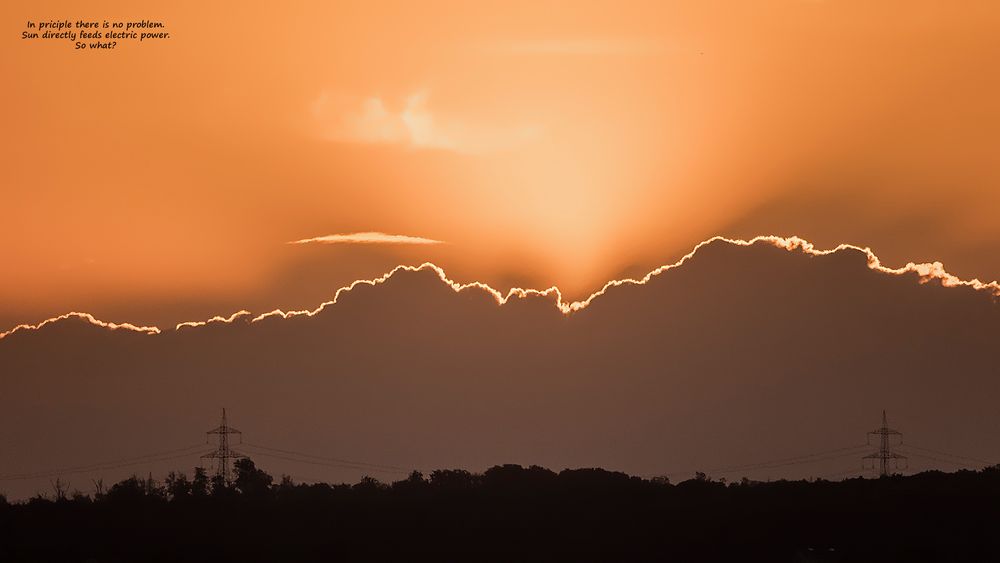 SUN directly feeds electric power