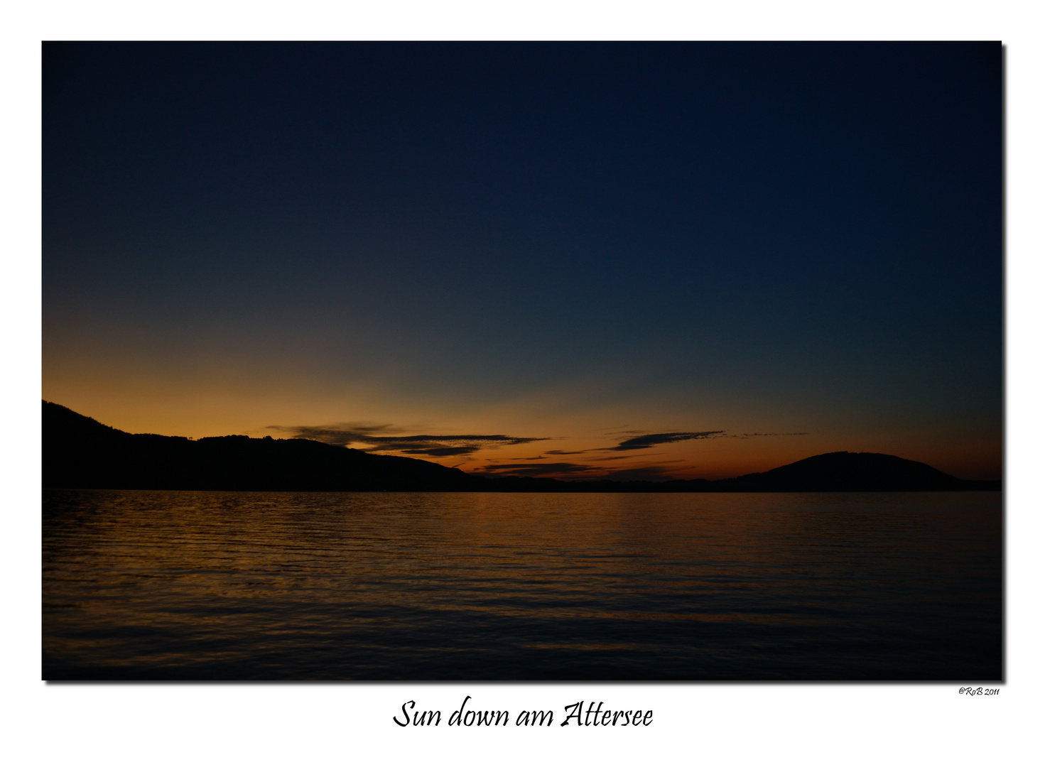 Sun down am Attersee