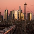 Sun down at Frankfurt Main Station 2