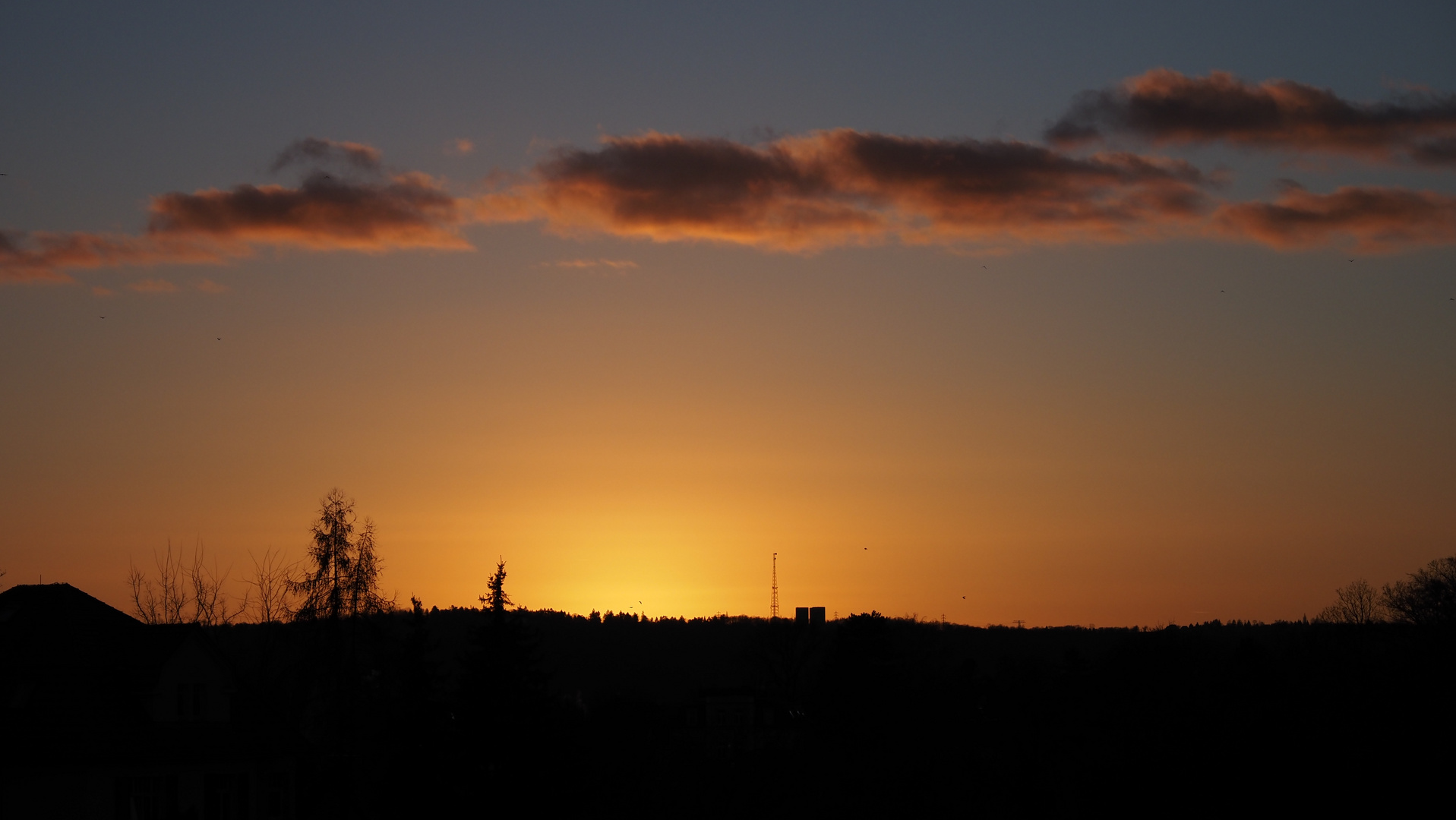 Sun down over Saxony