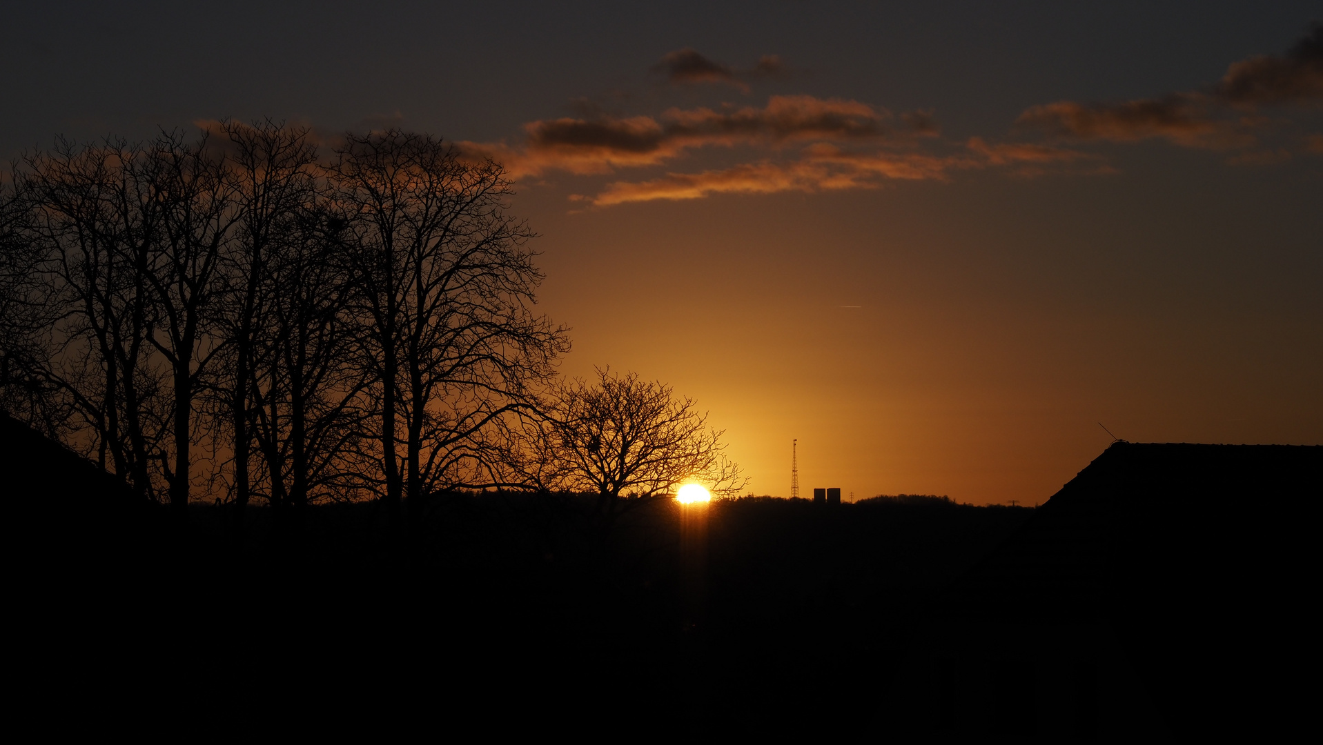 Sun down over Saxony