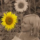 sun flower and Kerstin