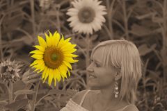 sun flower and Kerstin