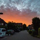 sun goes down in Recklinghausen