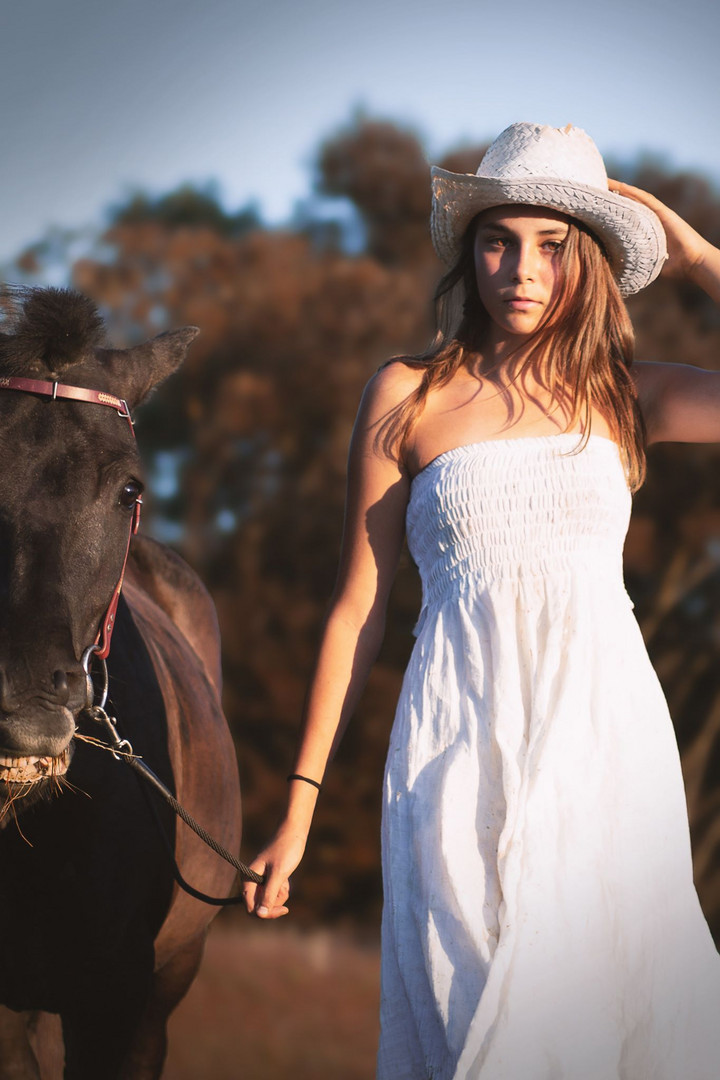 Sun Horse and young Lady