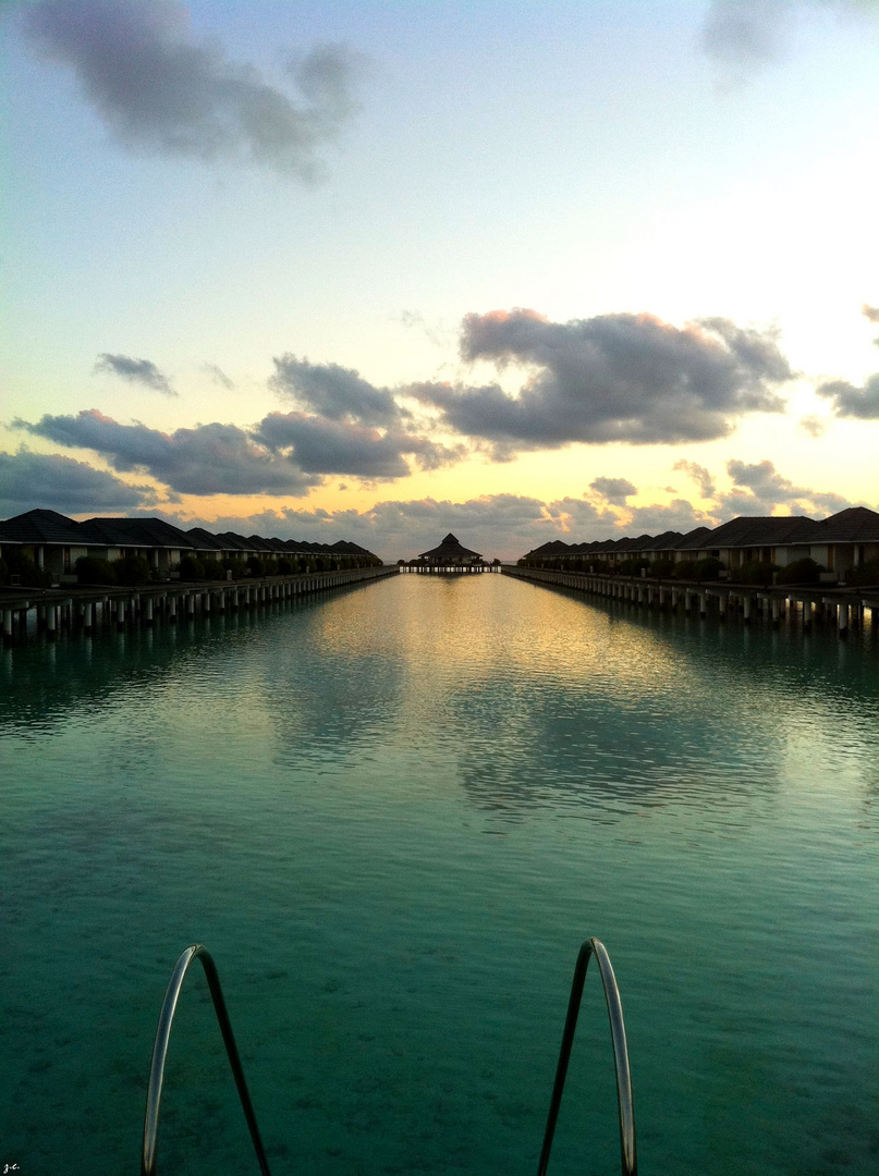 Sun island in Maldives