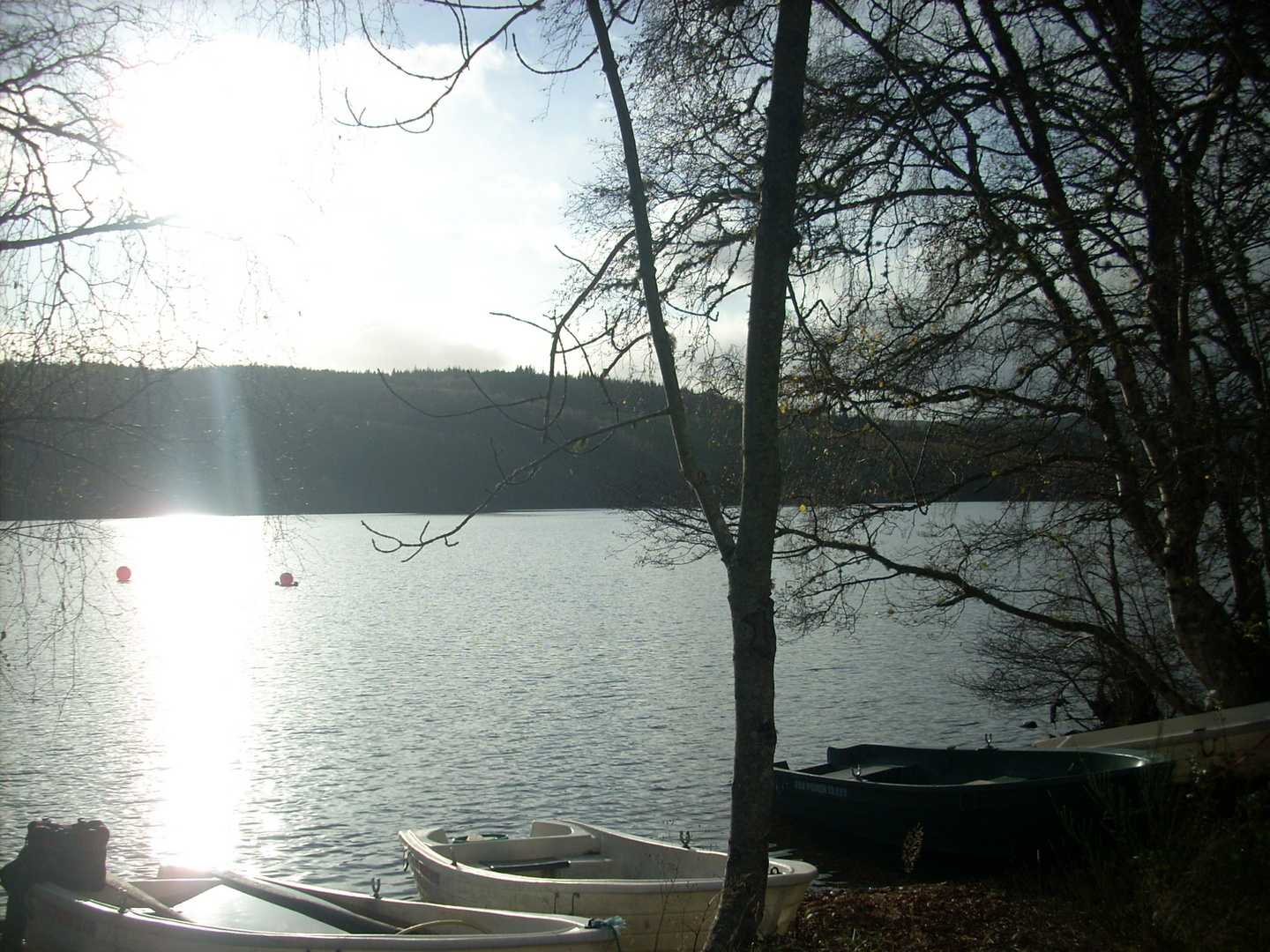 Sun on Achilty Loch - Scotland