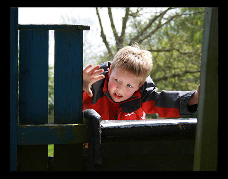 Sun on the slide