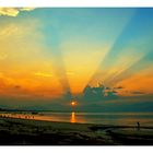 Sun ray on Da nang bay